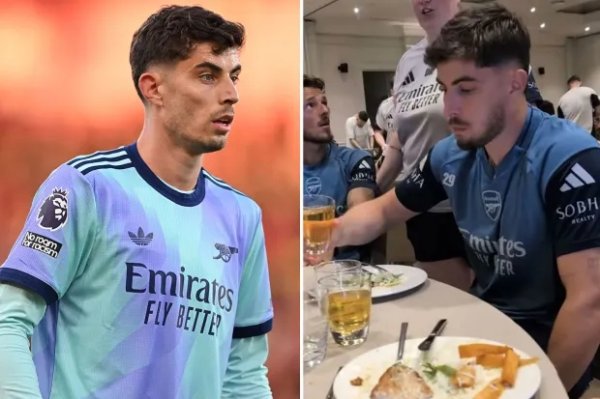 Gunners  evil guy +1😂 Havertz s recent photo has obvious muscle gains, and he has been very hard in the penalty area in the new season 🤣