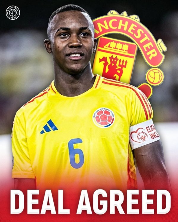 Reporter: Manchester United s $1 million finalizes the 17-year-old Colombian teenager, and the player will officially join in July next year